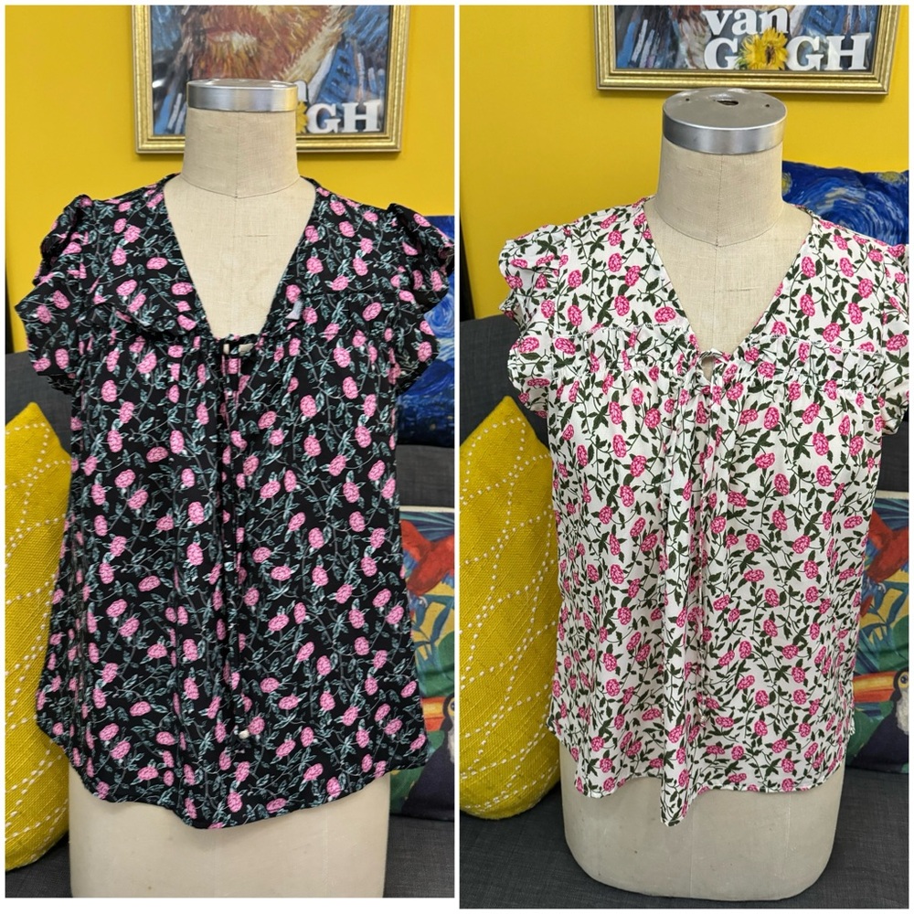 🌺Bundle 2 beautiful floral tops blouses